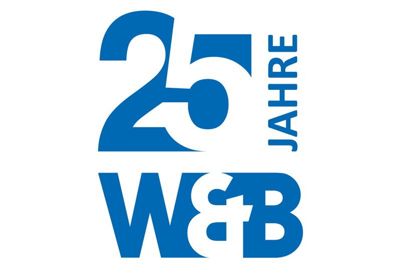 Historie: 25jähriges Firmenjubiläum Logo