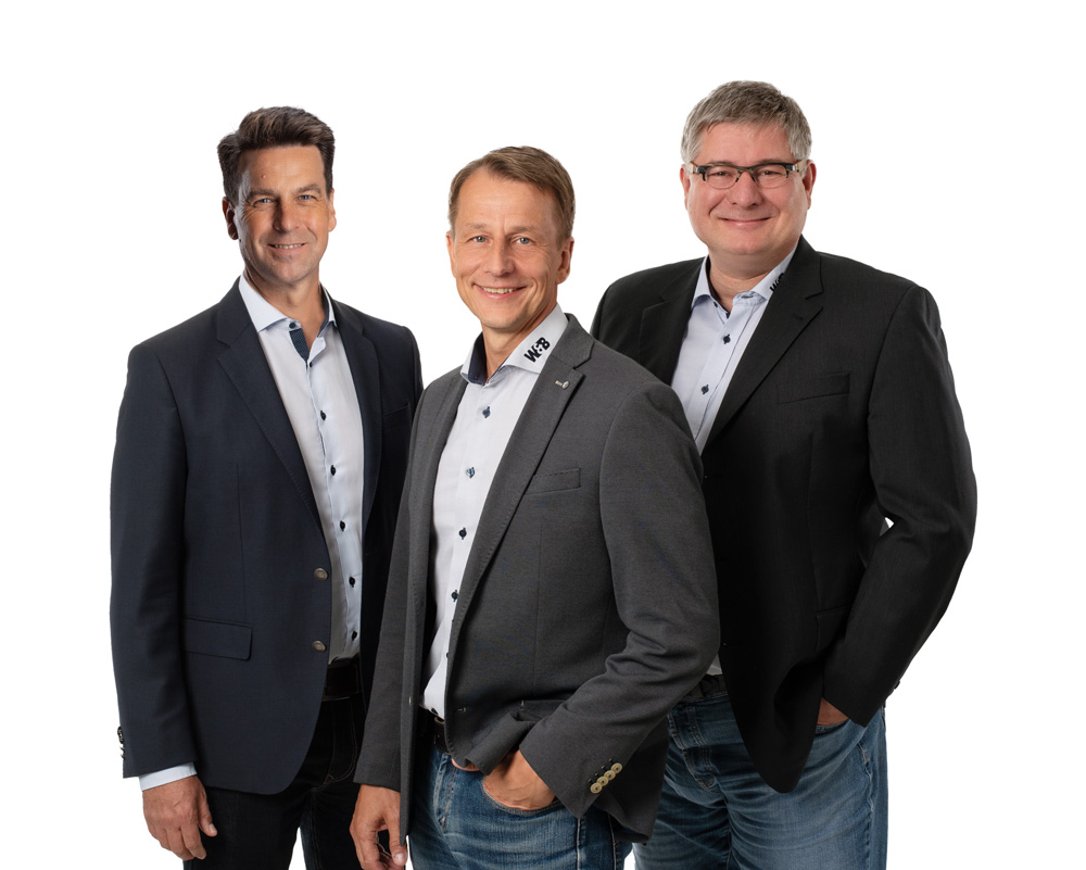 Geschäftsleitung W&B GmbH: Sönke Wehrend, Frank Winsel, Thomas Blöß